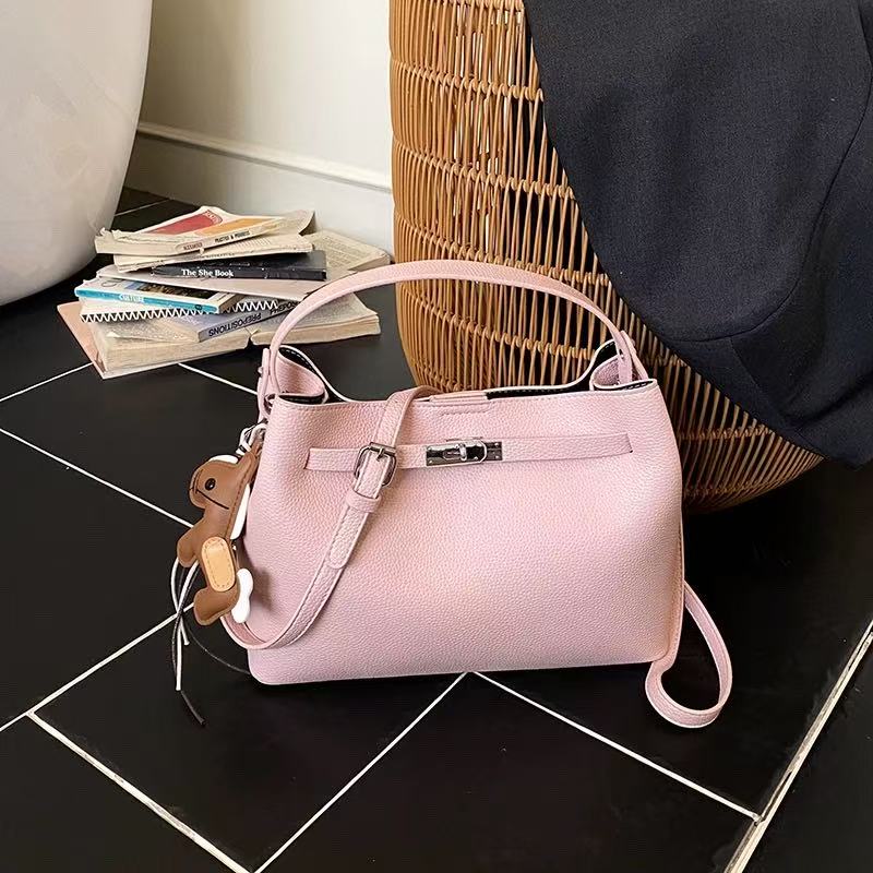 Amoirelle Meadow Charm Tote Bag – Convertible Everyday Shoulder Handbag – Blush Pink view 6